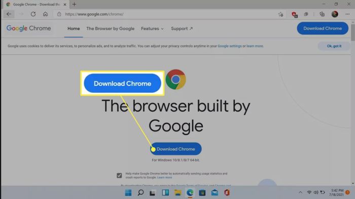 Install chrome on windows 11