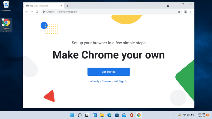 Clicking configure Clicking configure